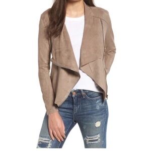 Blank NYC Taupe Suede Blazer